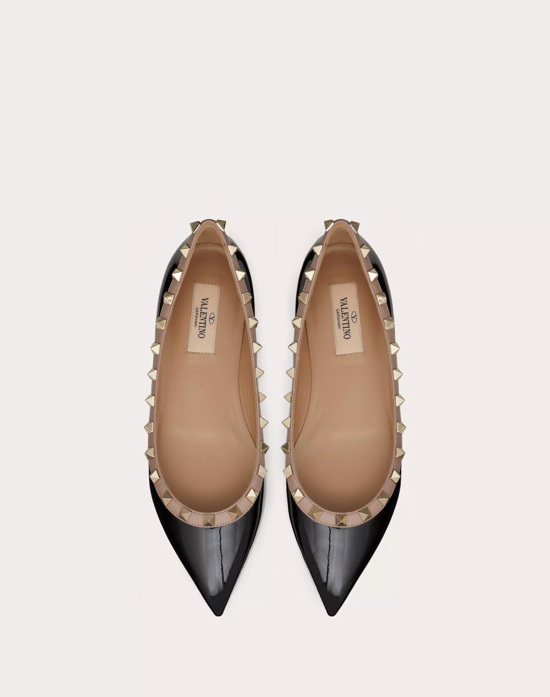 PATENT ROCKSTUD BALLET FLAT